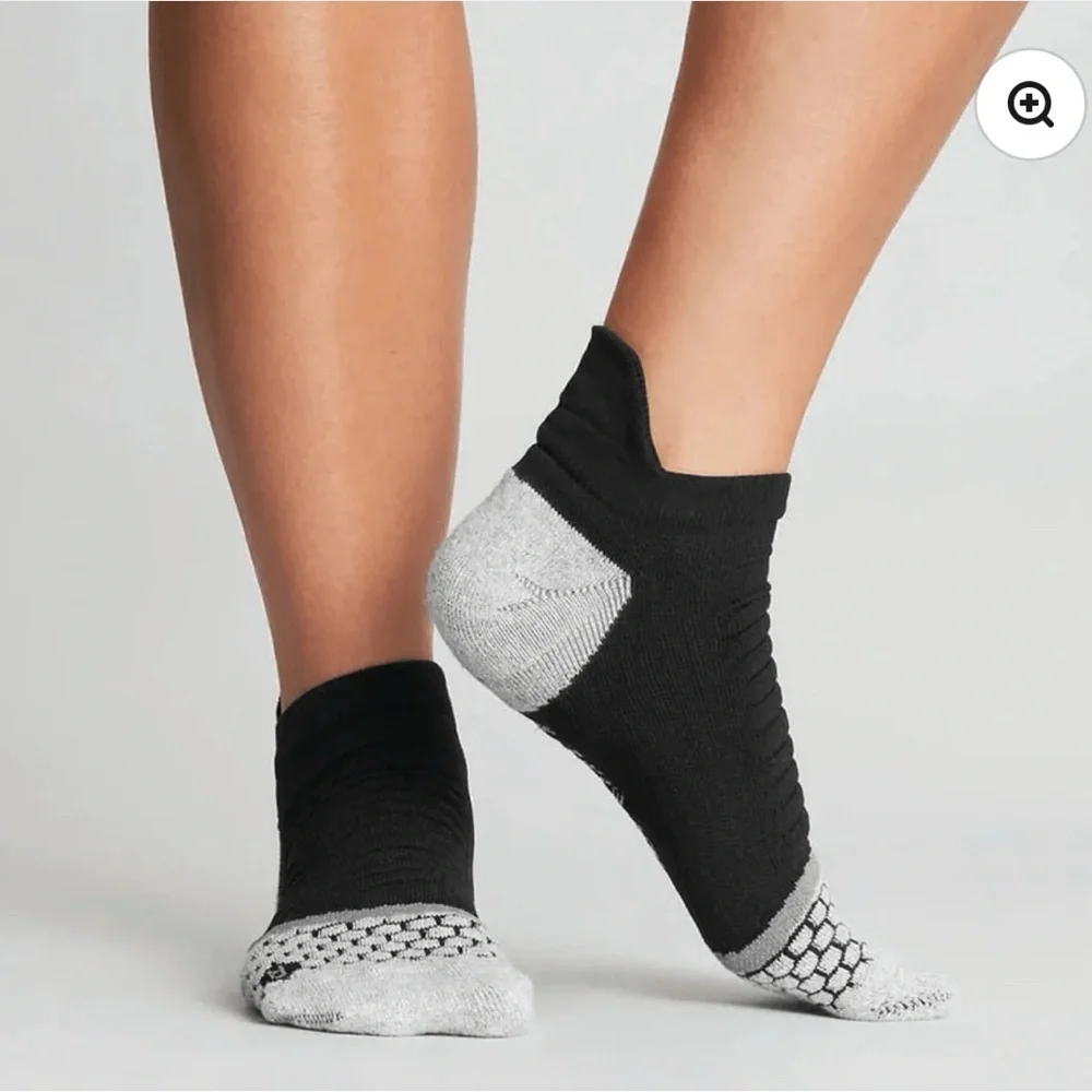 Runderwear Cushioning Low Running Sock - Black/Grey 3 Pairs XL